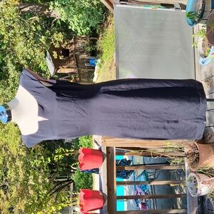 Ladies Pentimento dress, grey w pink lining, cap sleeves, sz 10